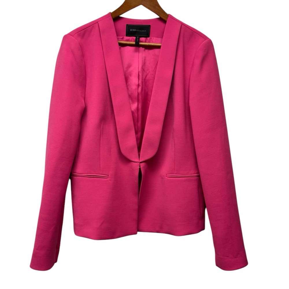 BCBG Chandler Begonia Barbie Pink Blazer Size L